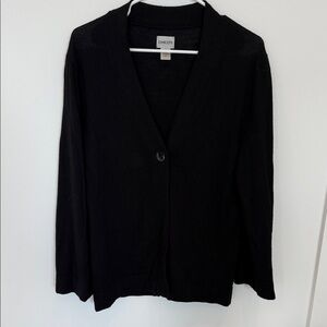 Chico's Classic Black Knit Cardigan